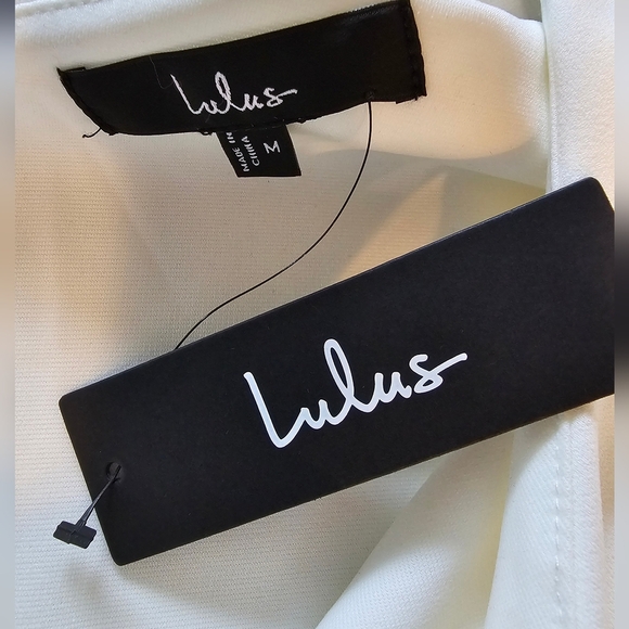 Lulus Flawless Vibes White One-Shoulder Tiered Wide-Leg Jumpsuit, Size Medium - Picture 10 of 10